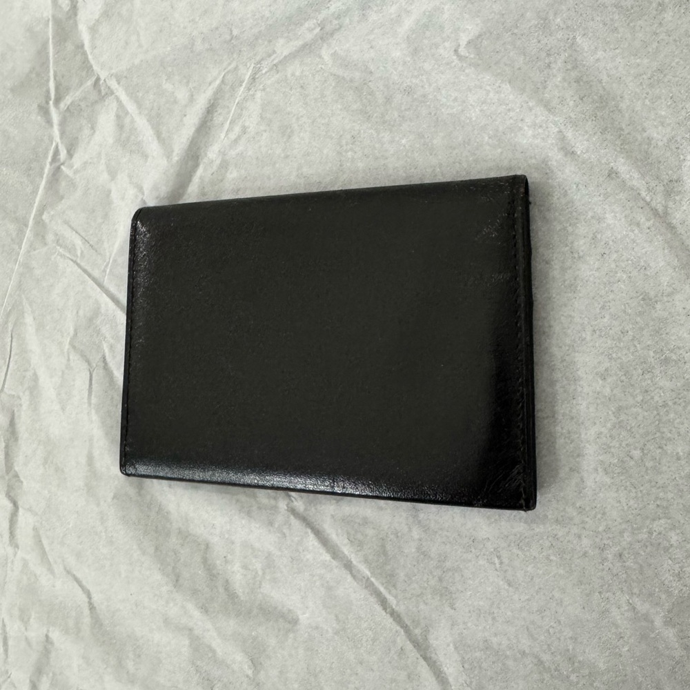 Cartier Pasha de Cartier Card Holder Card Case Black Leather Wallet AUTHENTIC - Picture 10 of 10